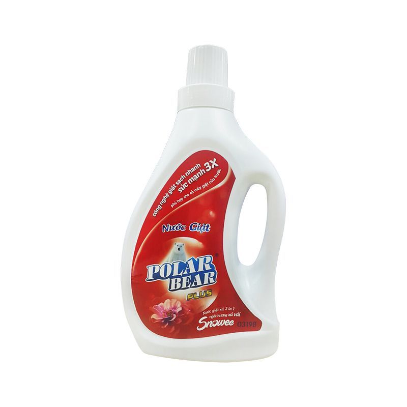 Nước giặt đậm đặc 2 in 1 Polar Bear Plus 2 Kg