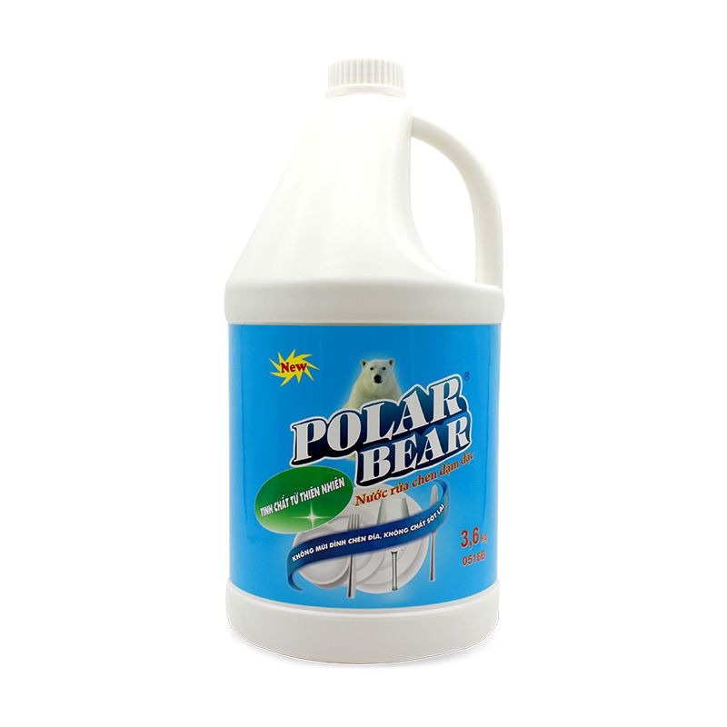 Rửa chén Polar bear 3.6Kg  ( 4 Can/thùng )