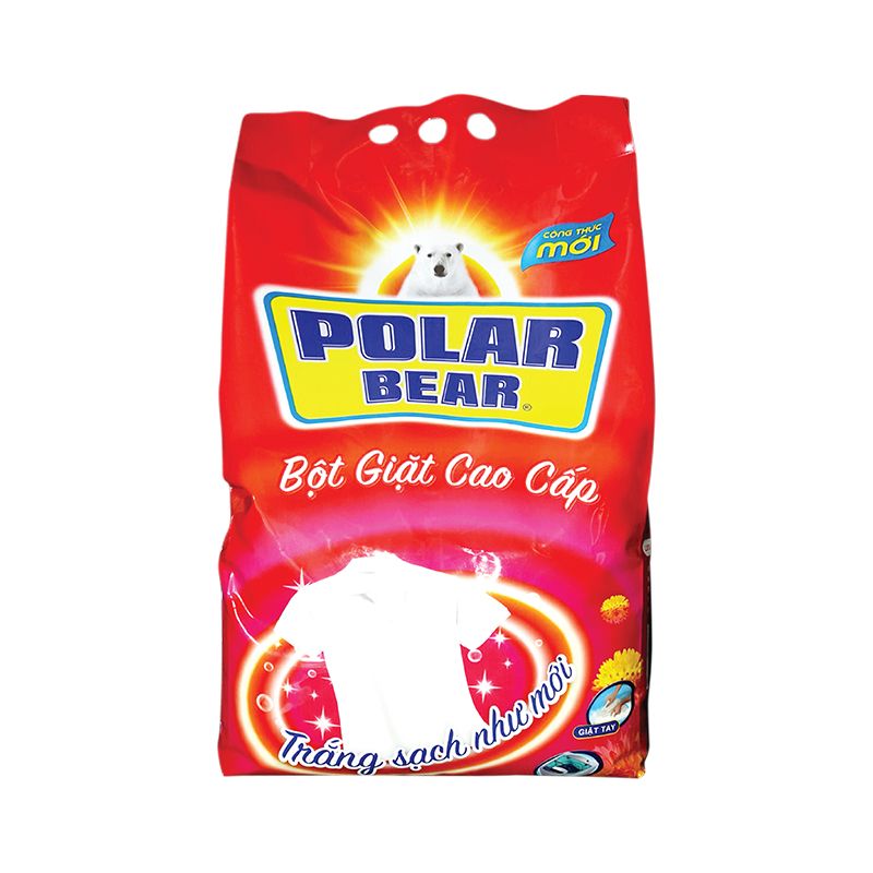 Bột giặt Polar Bear đỏ 6Kg ( 3 Túi/bao )