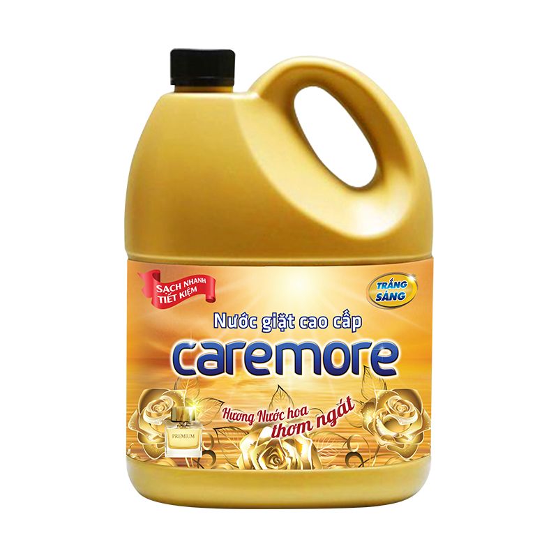 Nước giặt cao cấp Caremore hương nước hoa 3,8 Kg (4 Can/thùng)