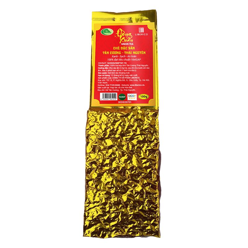 Chè Đồng xuân - Đặc sản  Thái Nguyên 100g  (30 gói/thùng)