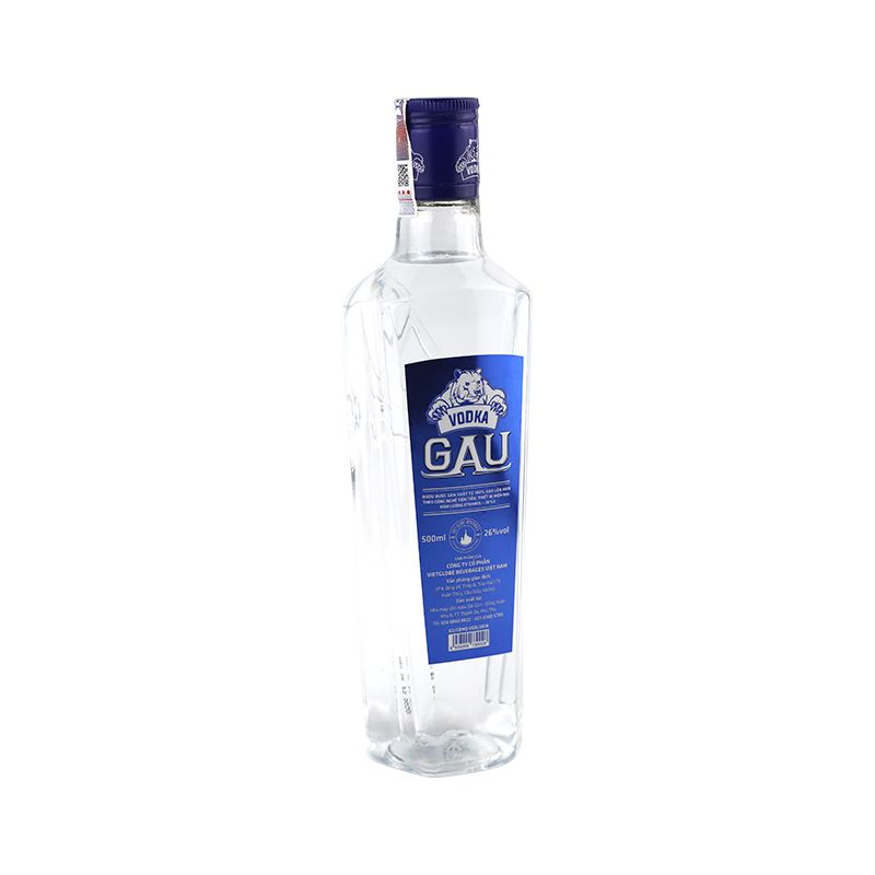 Rượu chai PET Vodka Gấu 26%-0,5L (12 chai/ thùng)