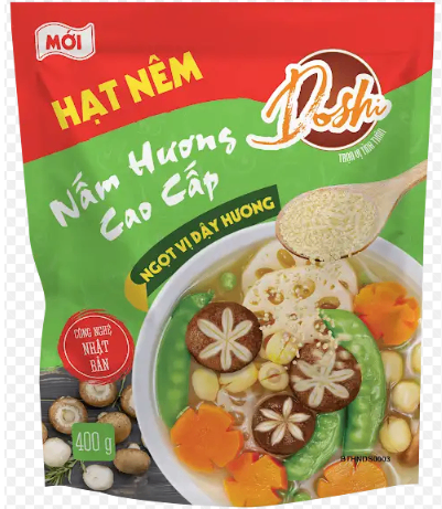 Hạt nêm Nấm hương cao cấp Doshi 400g (16 gói/ thùng)