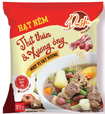 Hạt nêm thịt thăn & xương ống Doshi 900g (6 gói/thùng)