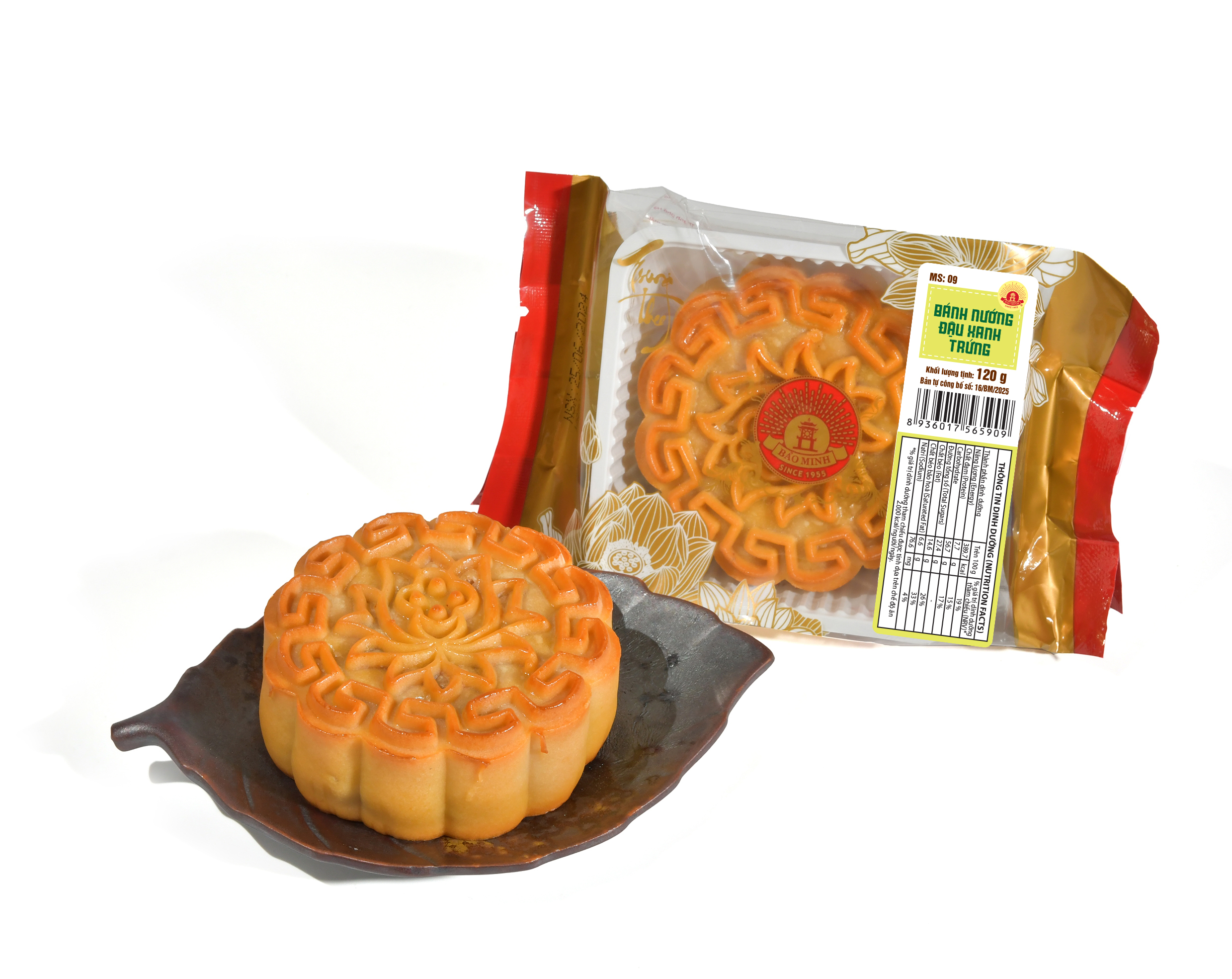 Bánh nướng đậu xanh trứng 120g