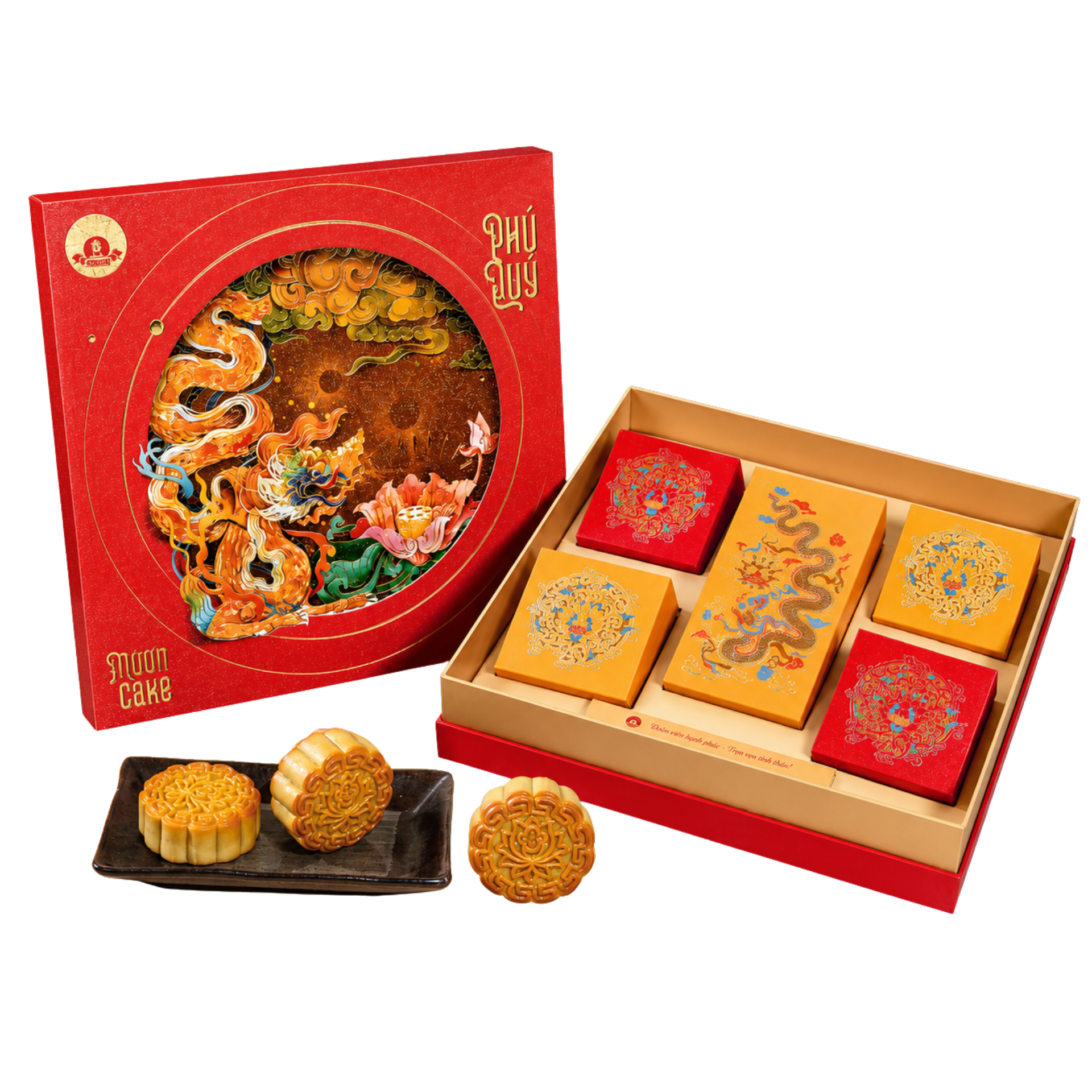 Hộp Phú quý (Hộp 6 bánh thượng hạng) 600g