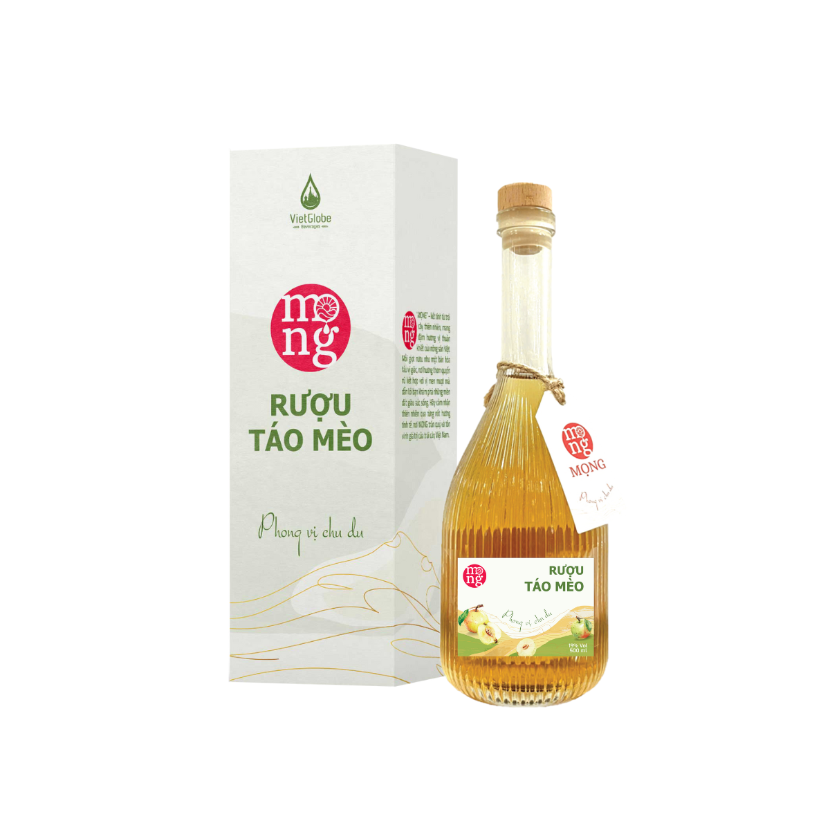 Mọng rượu Táo mèo 19%v chai TT 500ml