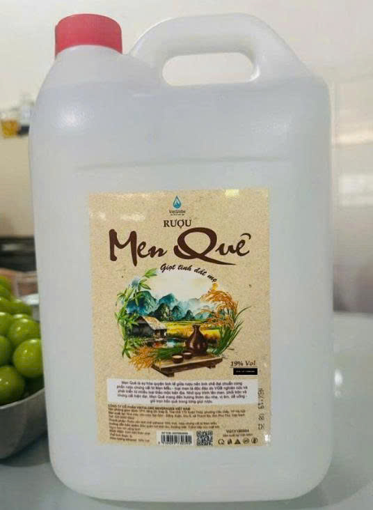 Rượu Men quê 19%V can 10l