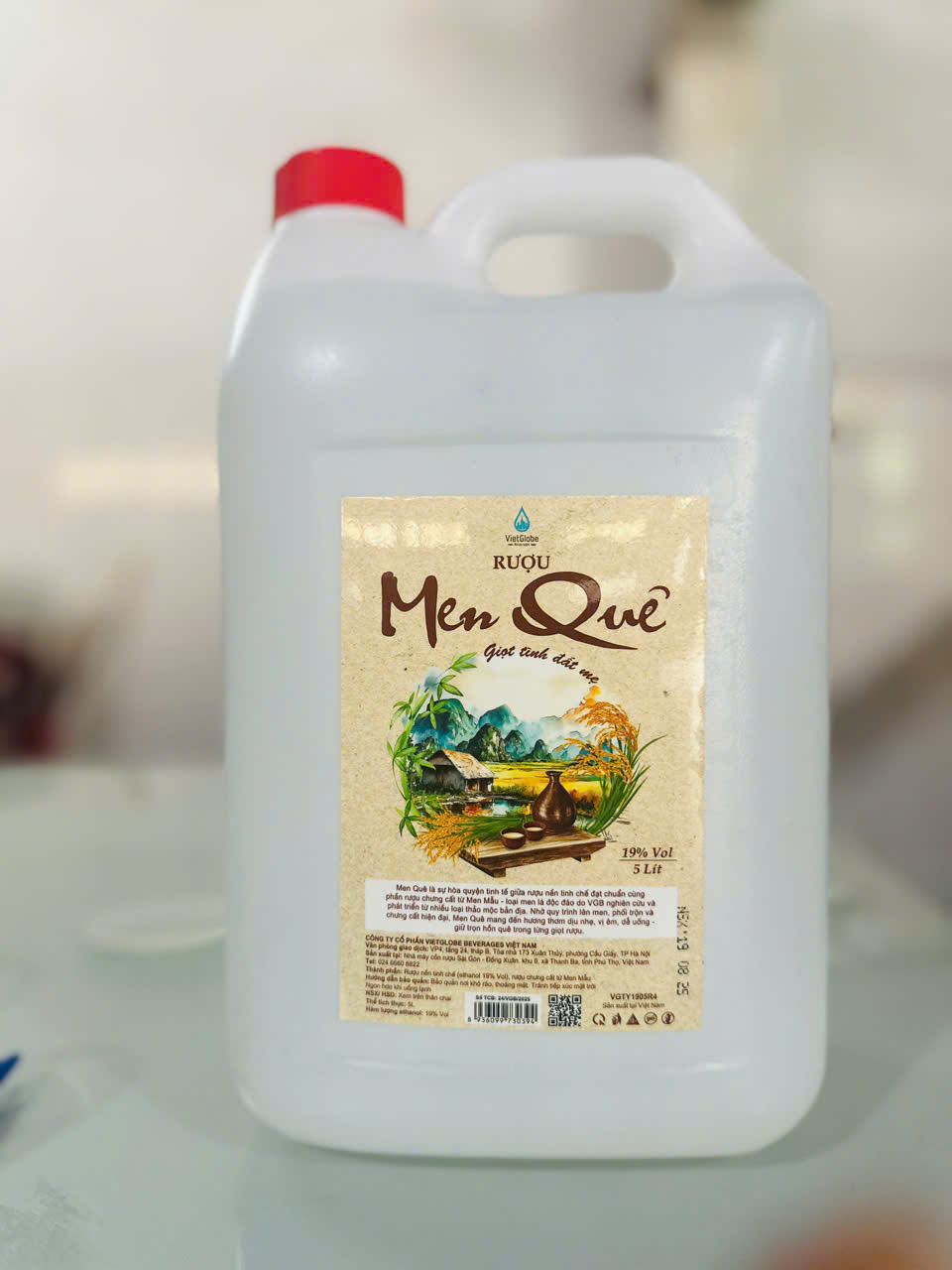 Rượu Men quê 19%V can 5l