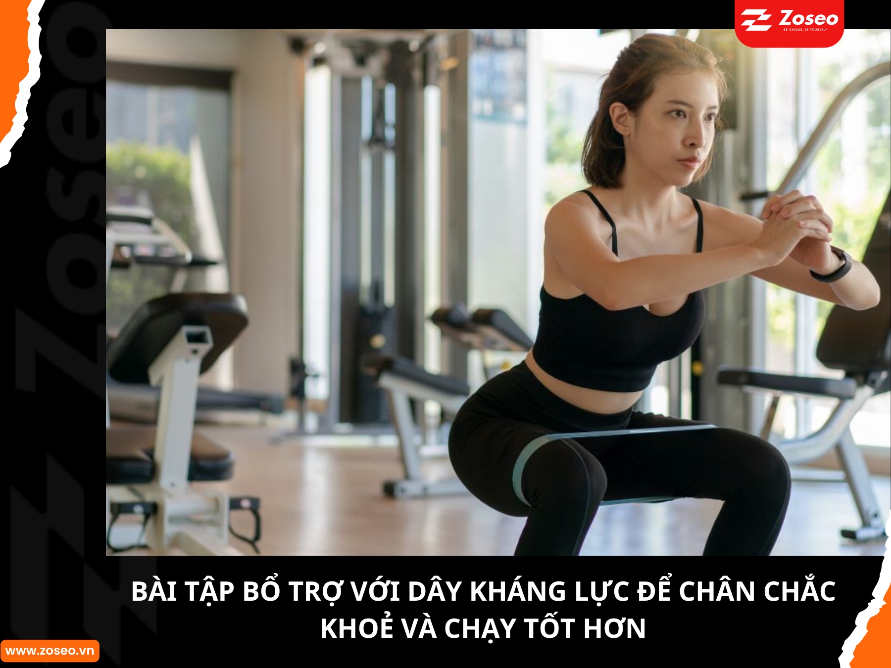 Bài Tập Bổ Trợ Với Dây Kháng Lực Để Chân Chắc Khỏe Chạy Tốt Hơn