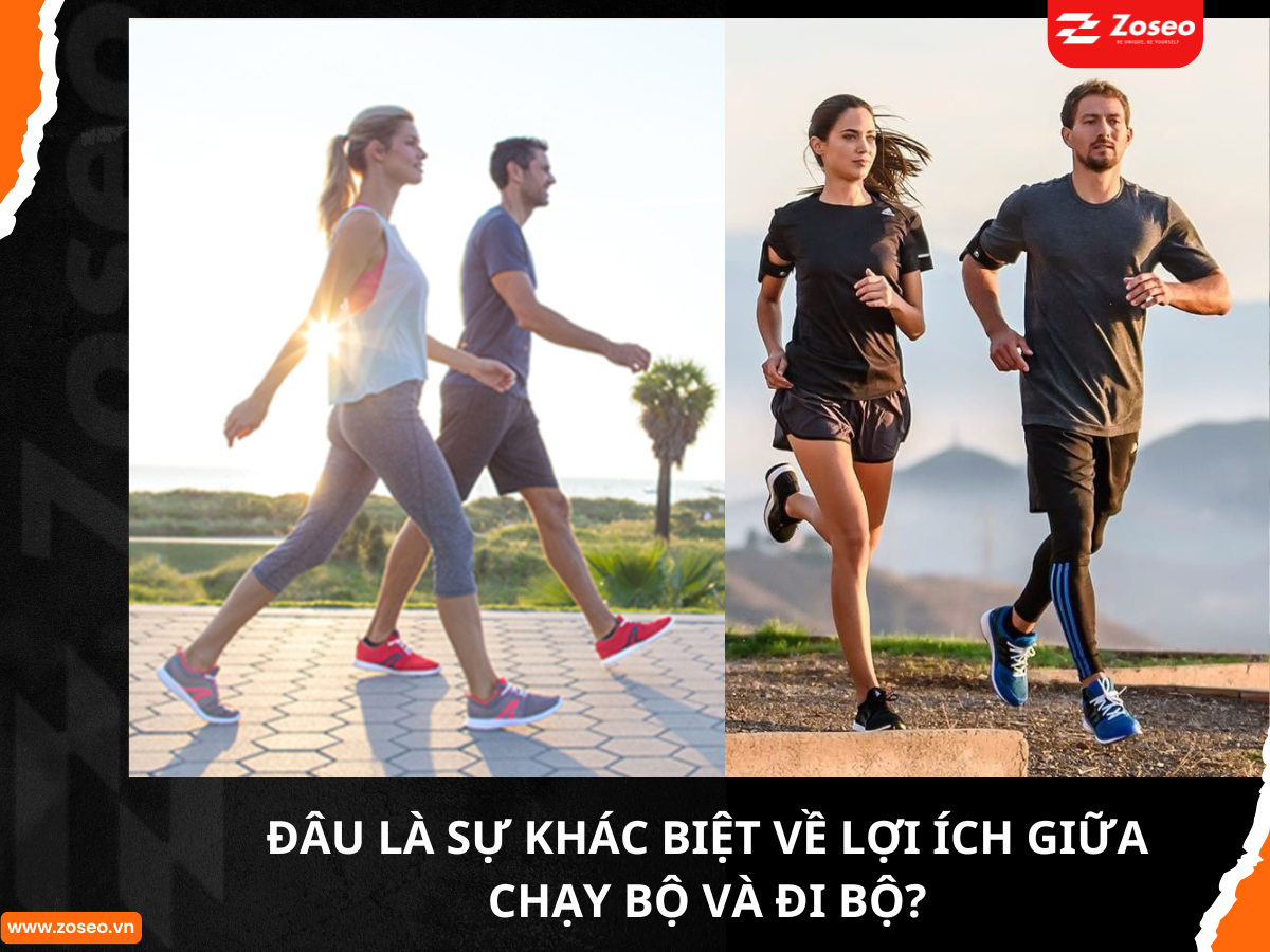 Đâu là sự khác biệt về lợi ích giữa chạy bộ và đi bộ?