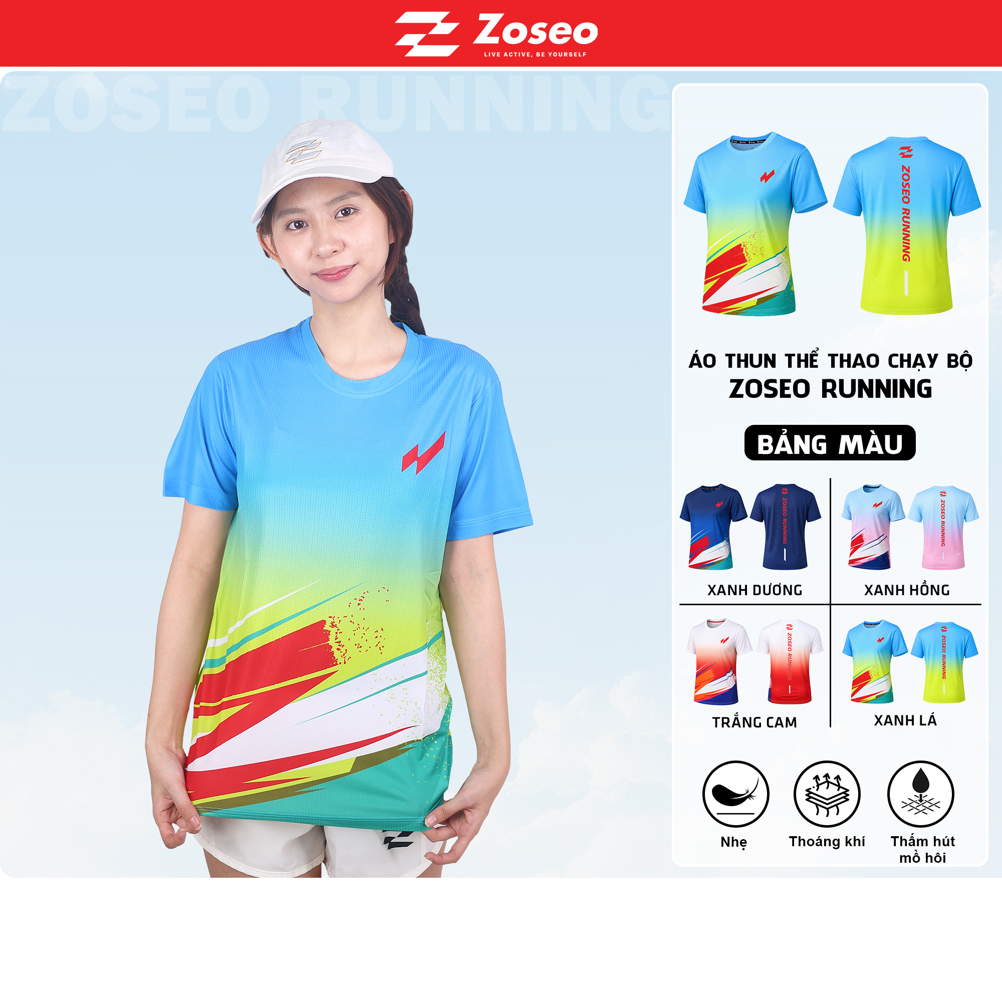 Áo Chạy Bộ Zoseo Running