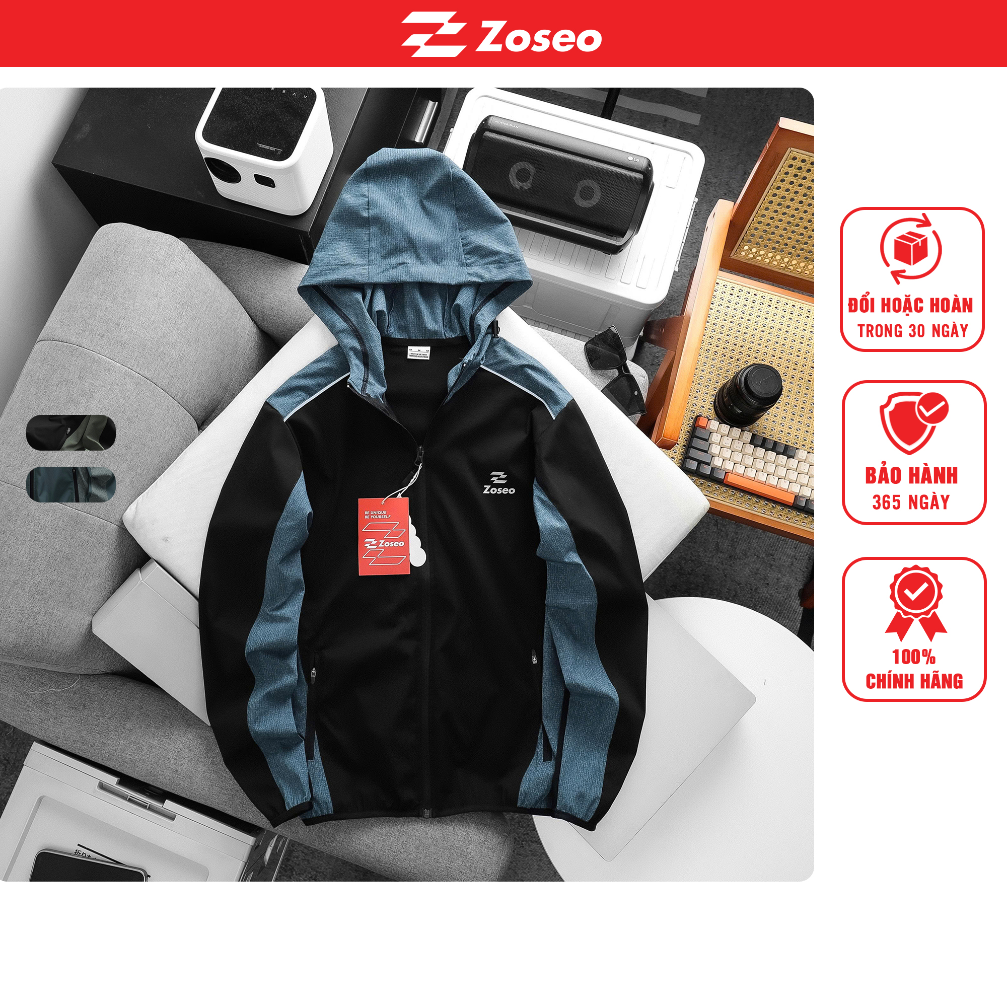 Áo khoác Zoseo phối màu