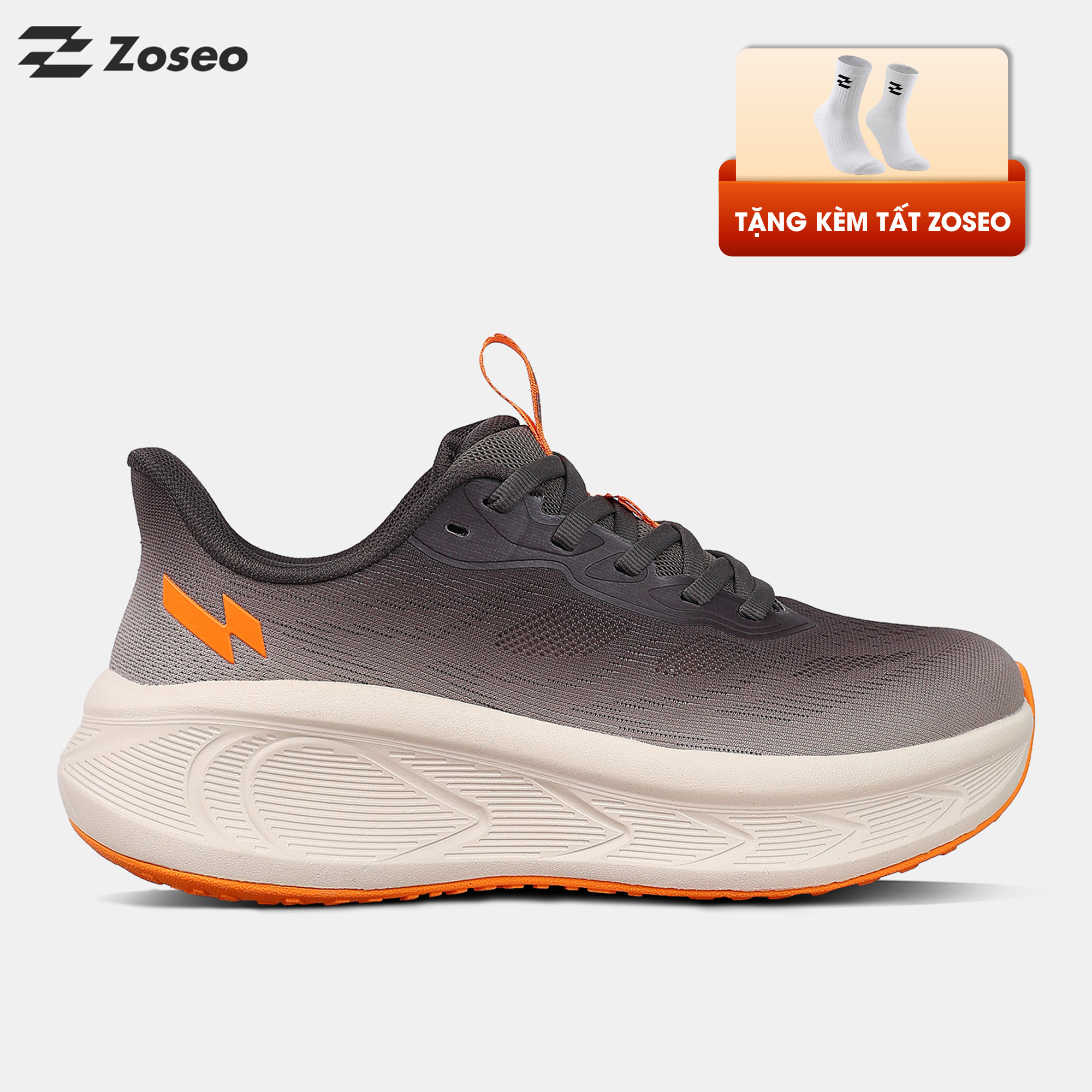 Giày chạy bộ Airgo - Ash Grey Orange