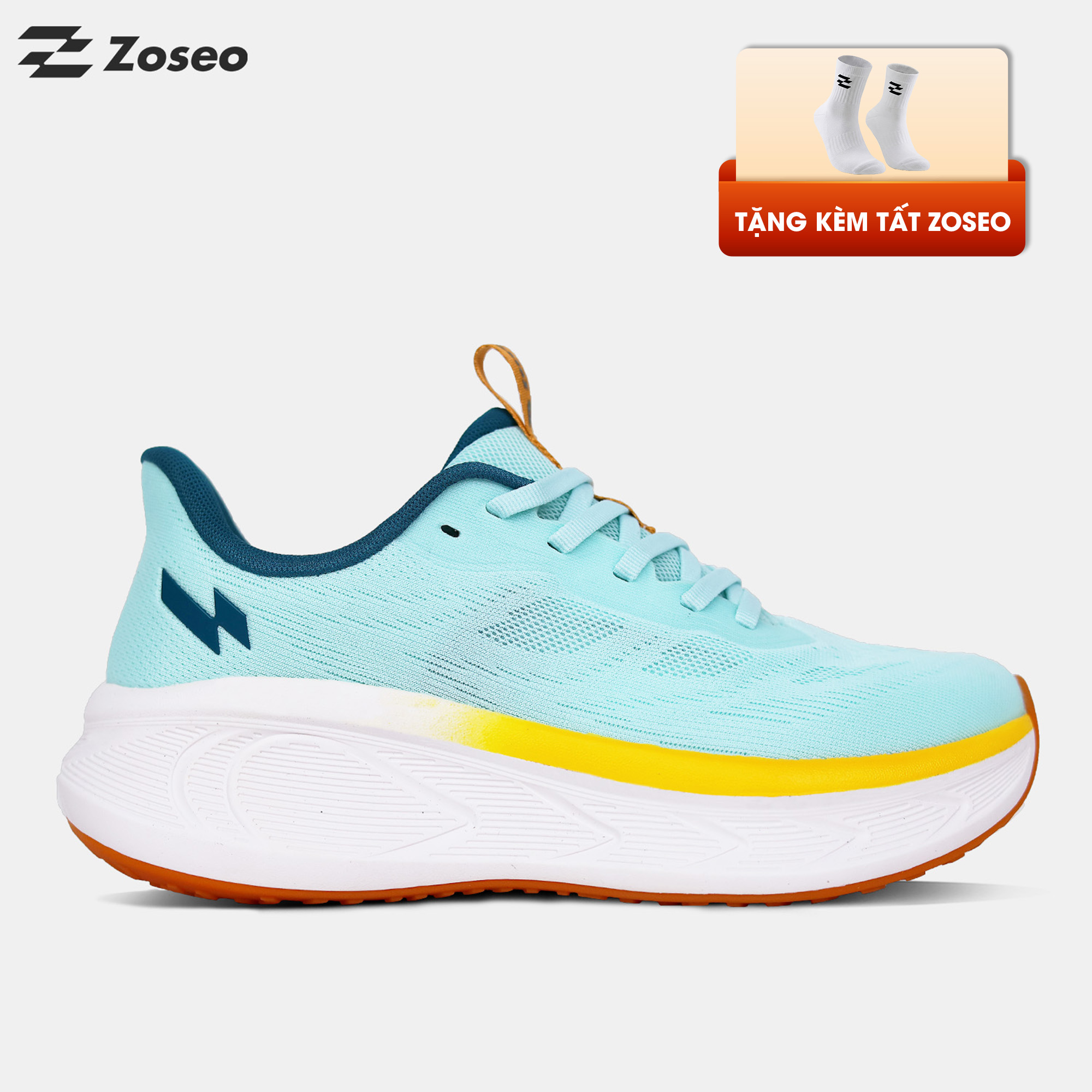 Giày chạy bộ Zoseo Airgo - Mint Green Yellow