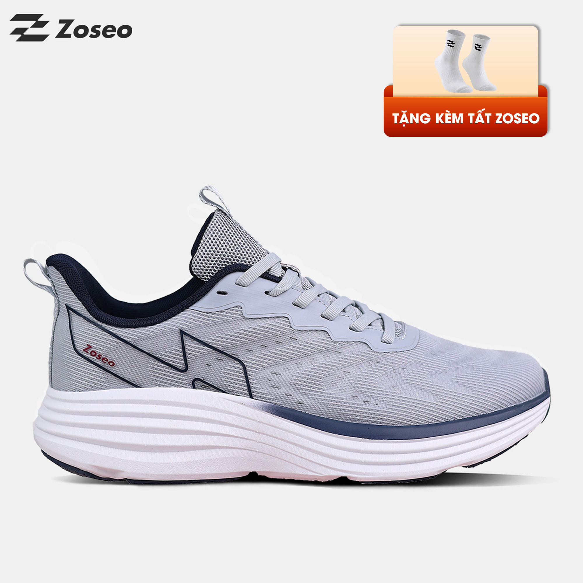 Giày chạy bộ Zoseo Airise - Grey