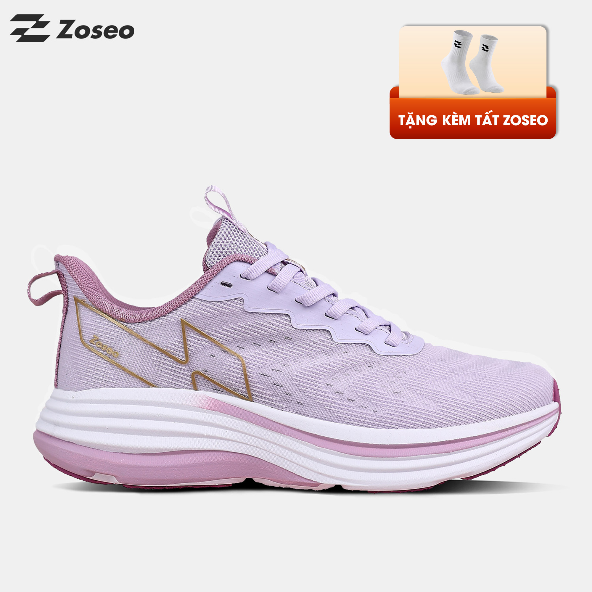 Giày chạy bộ Zoseo Airise - Purple