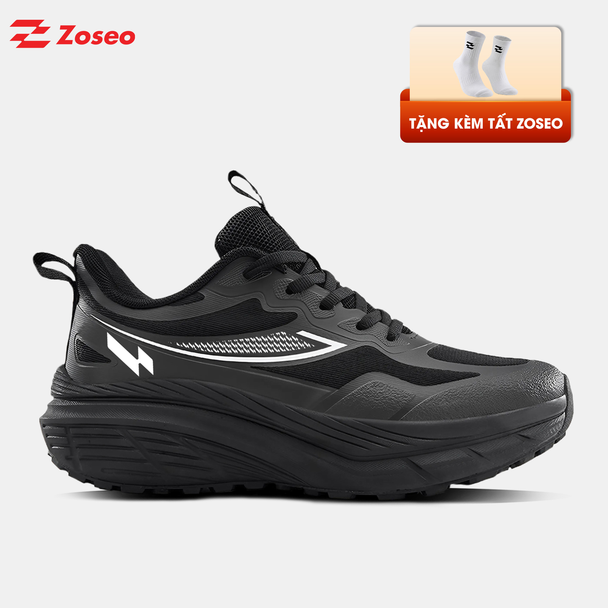 Giày chạy bộ Zoseo Airpath - Black