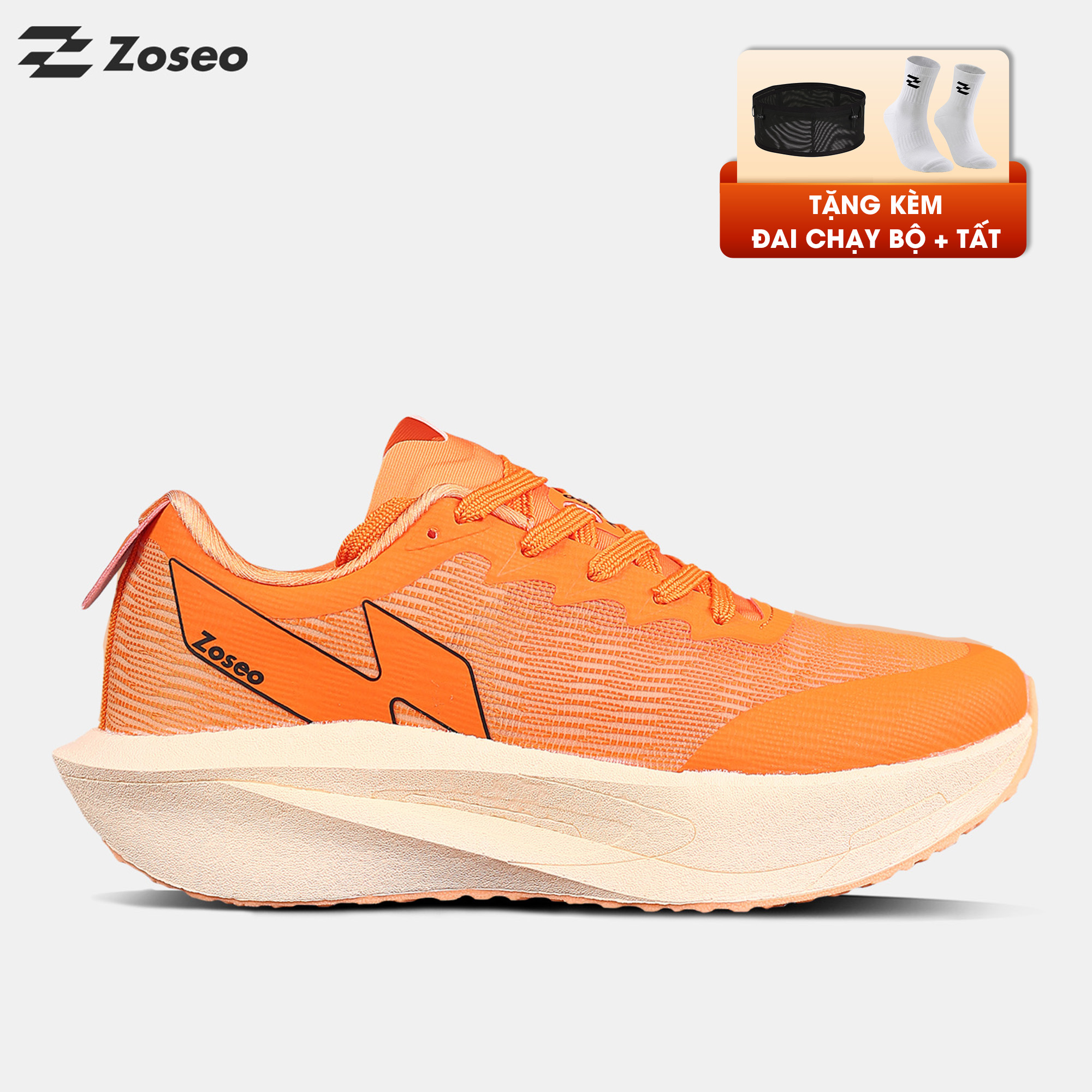 Giày chạy bộ Zoseo Jetboost - Beige Orange