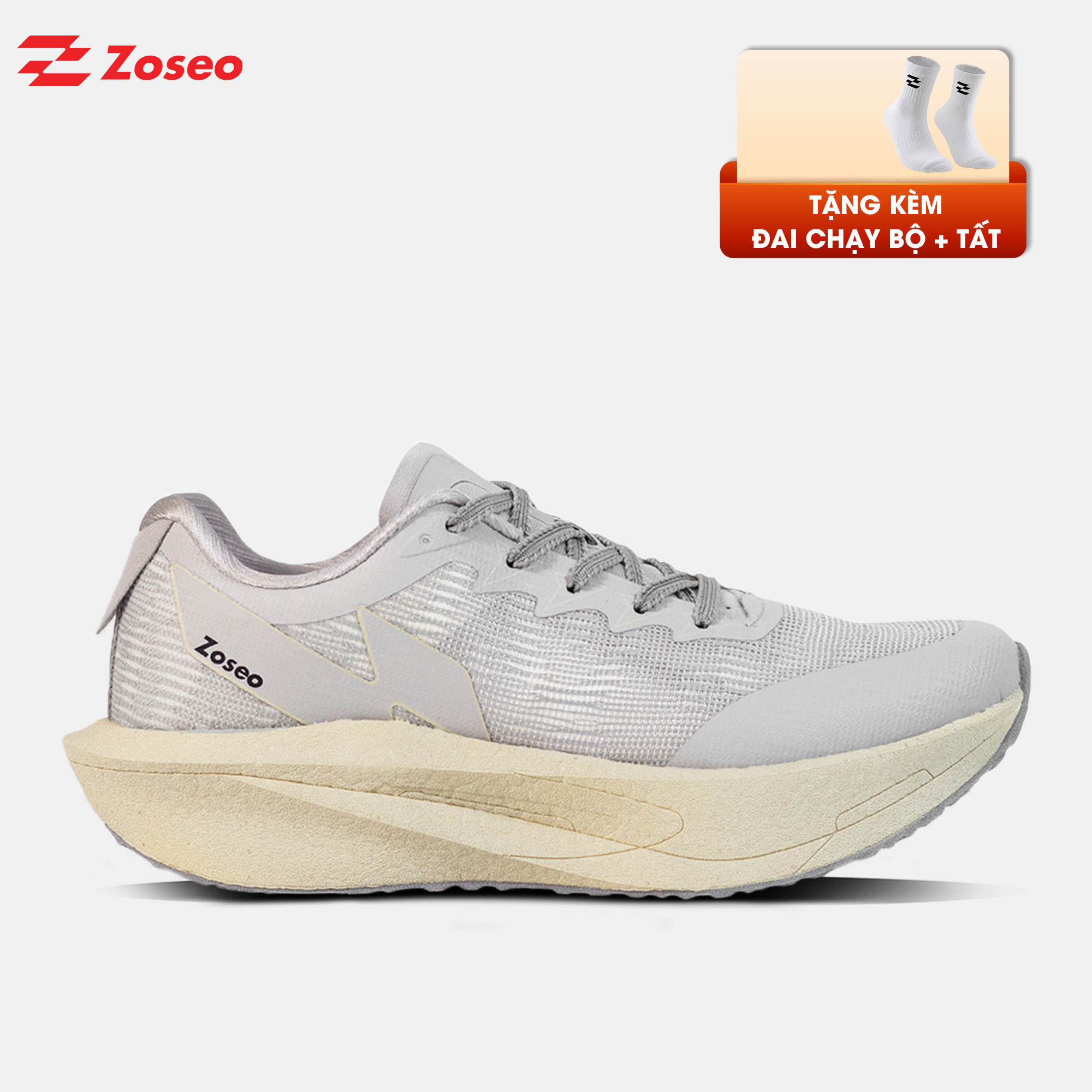 Giày chạy bộ Zoseo Jetboost - Grey