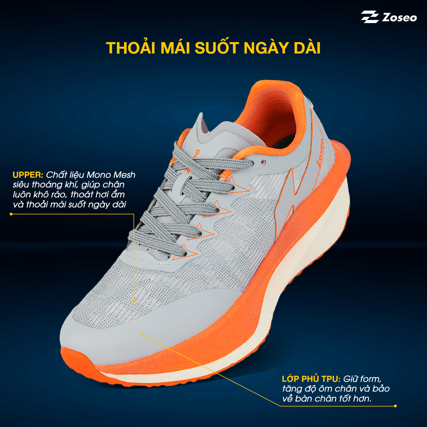 Zoseo Jetboost - Grey Orange