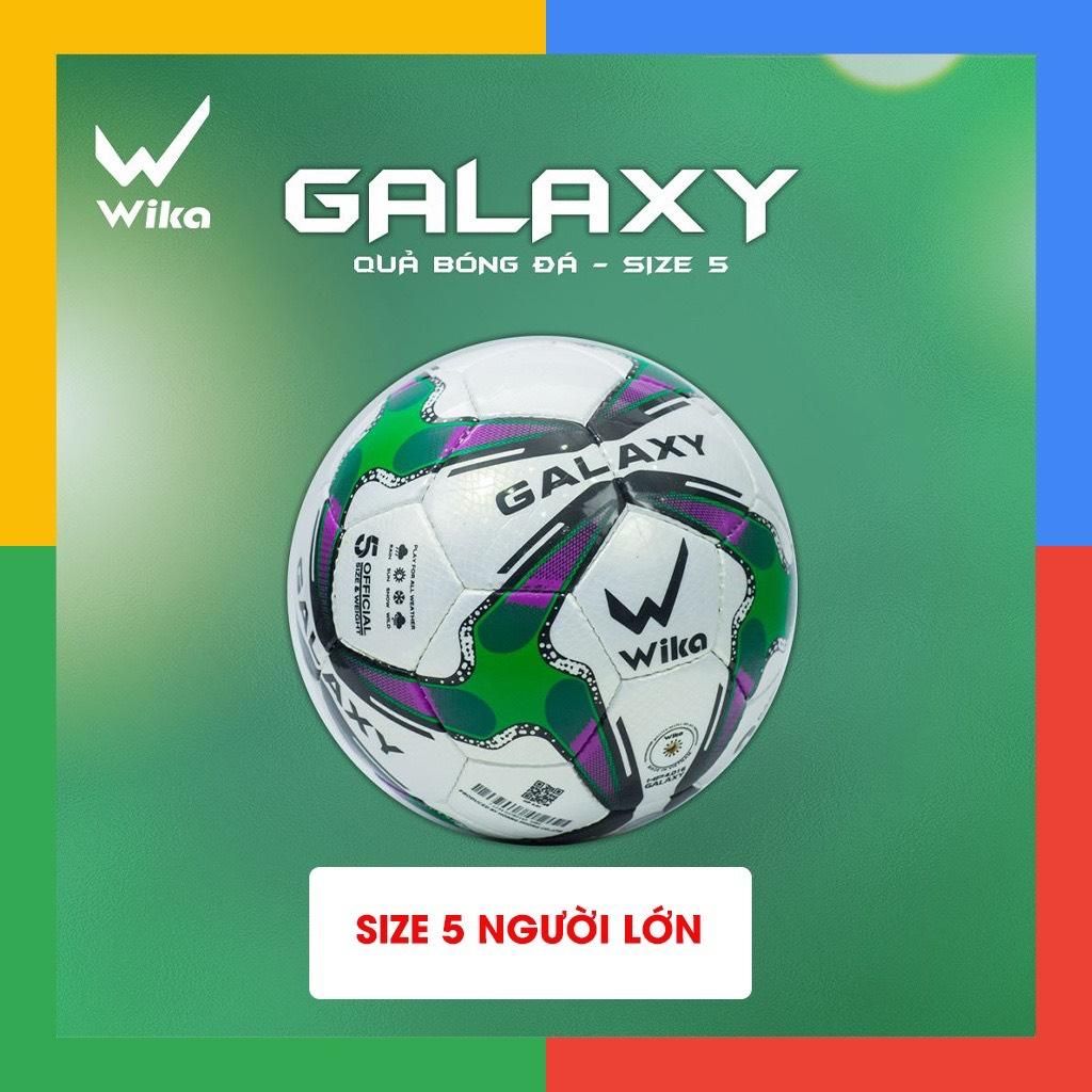 Bóng Wika Galaxy Trắng Xanh lá (size 5)