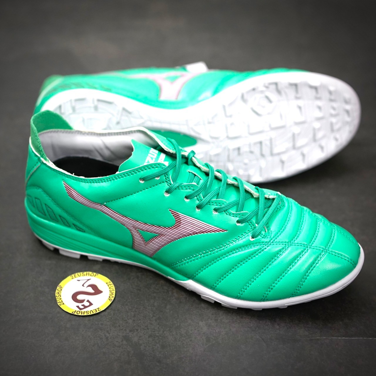 Giày Đá Bóng TF Mizuno Morelia Neo 3 Xanh Ngọc