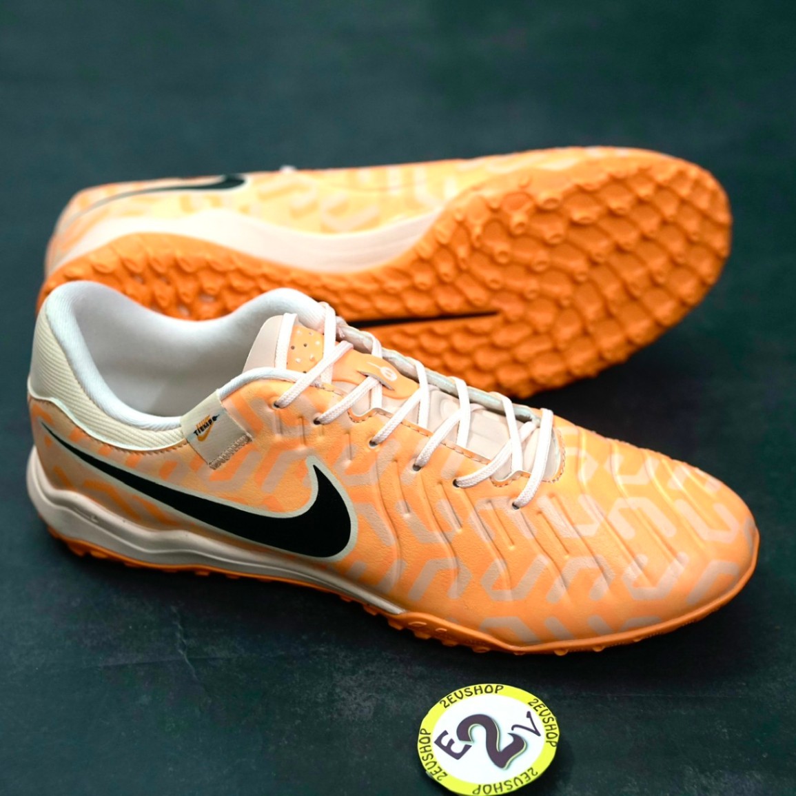 Giày Đá Bóng TF Nike Tiempo Legend 10 Cam