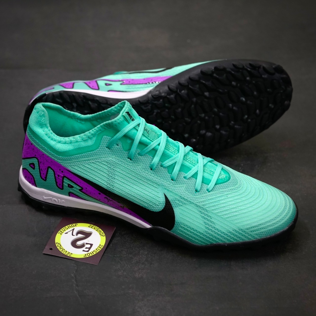 Giày Đá Bóng Nike Air Zoom Mercurial Vapor 15 V1 Pro Xanh Ngọc