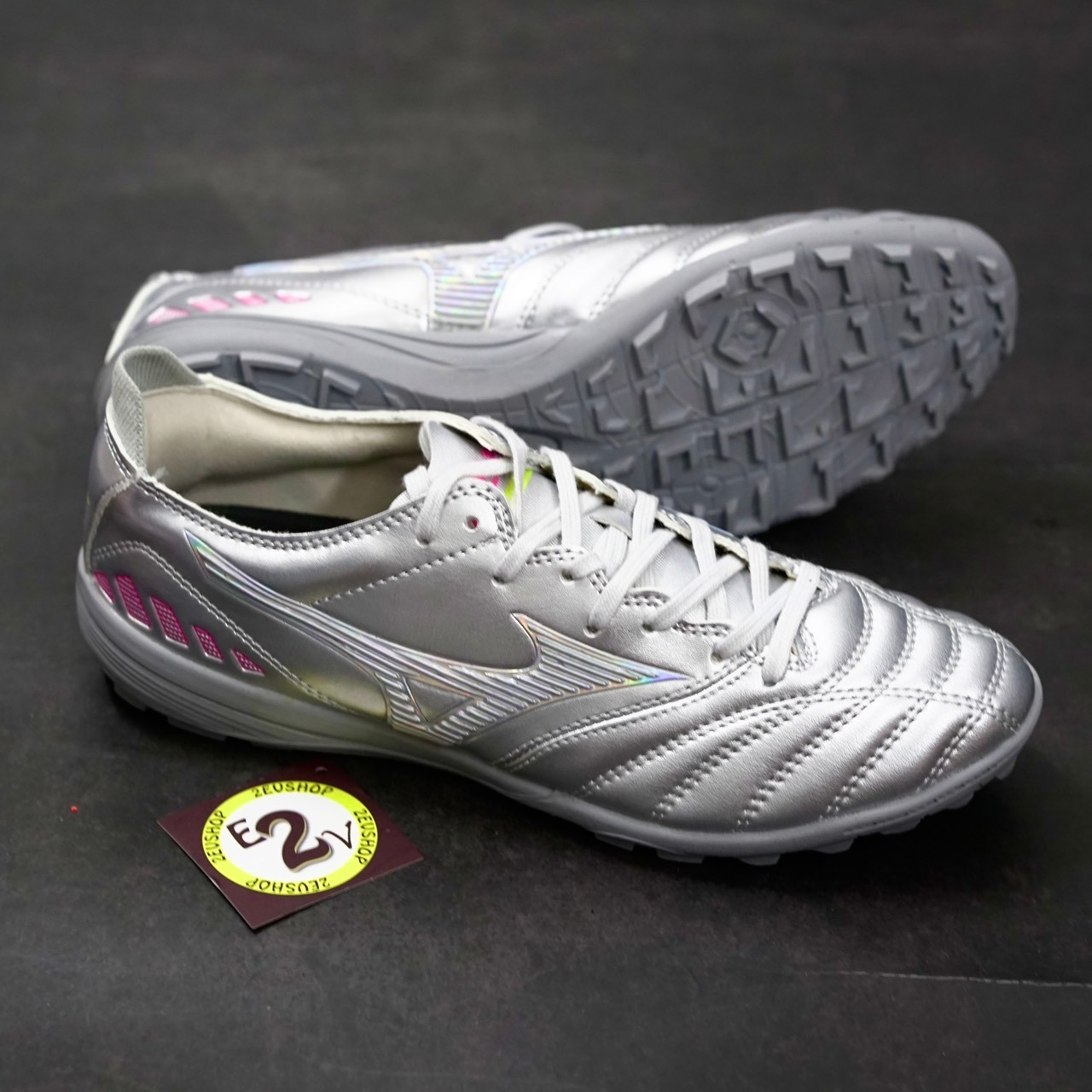 Giày Đá Bóng TF Mizuno Morelia Neo 3 Bạc