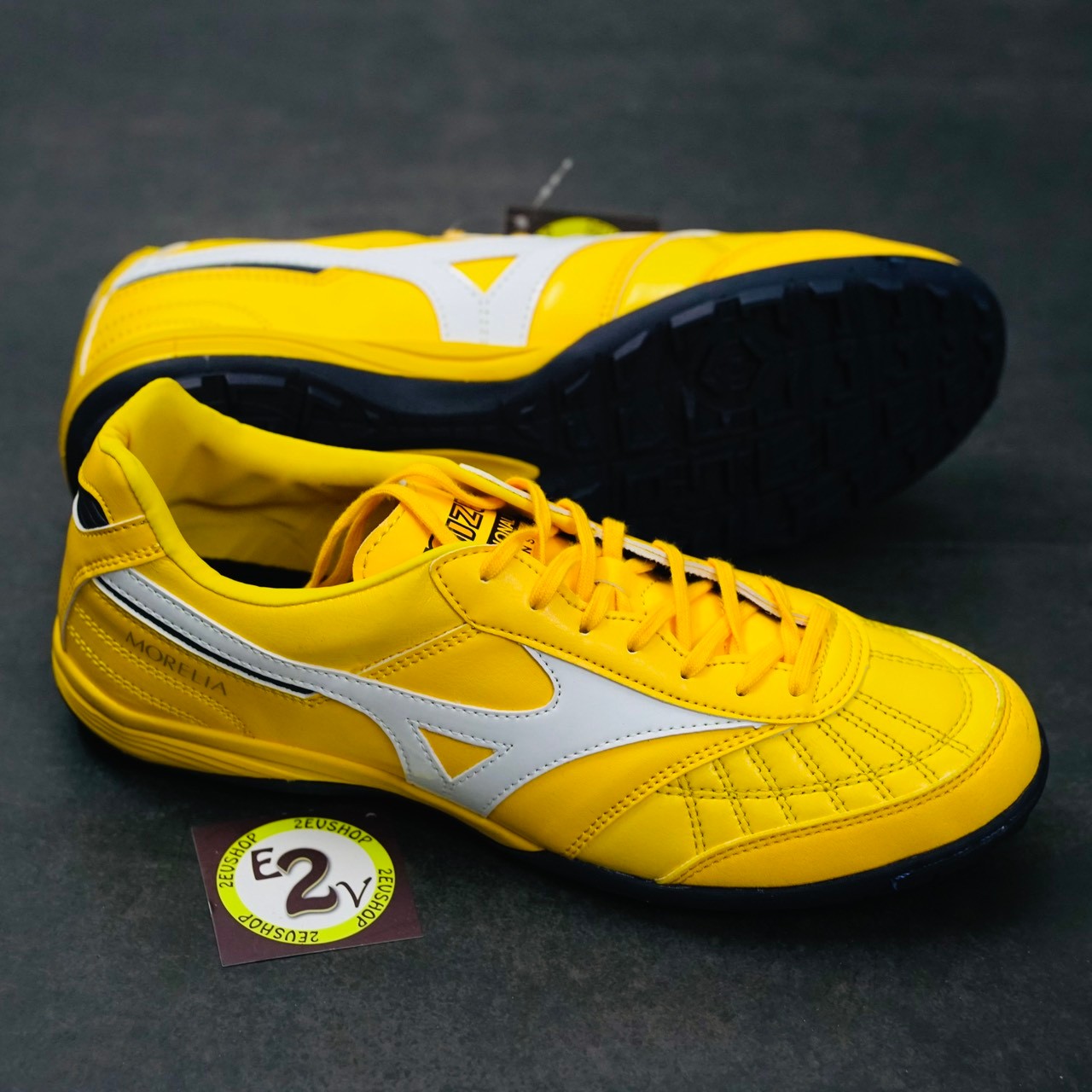 Giày Đá Bóng TF Mizuno Morelia Sala Japan Vàng Đen