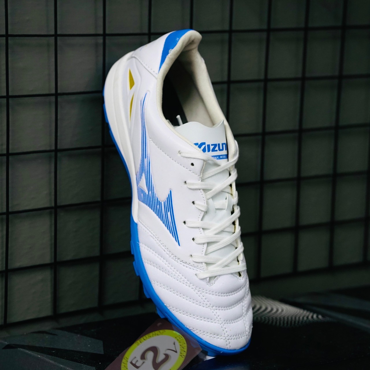 Giày Đá Bóng TF Mizuno Morelia Neo 4 Trắng Xanh