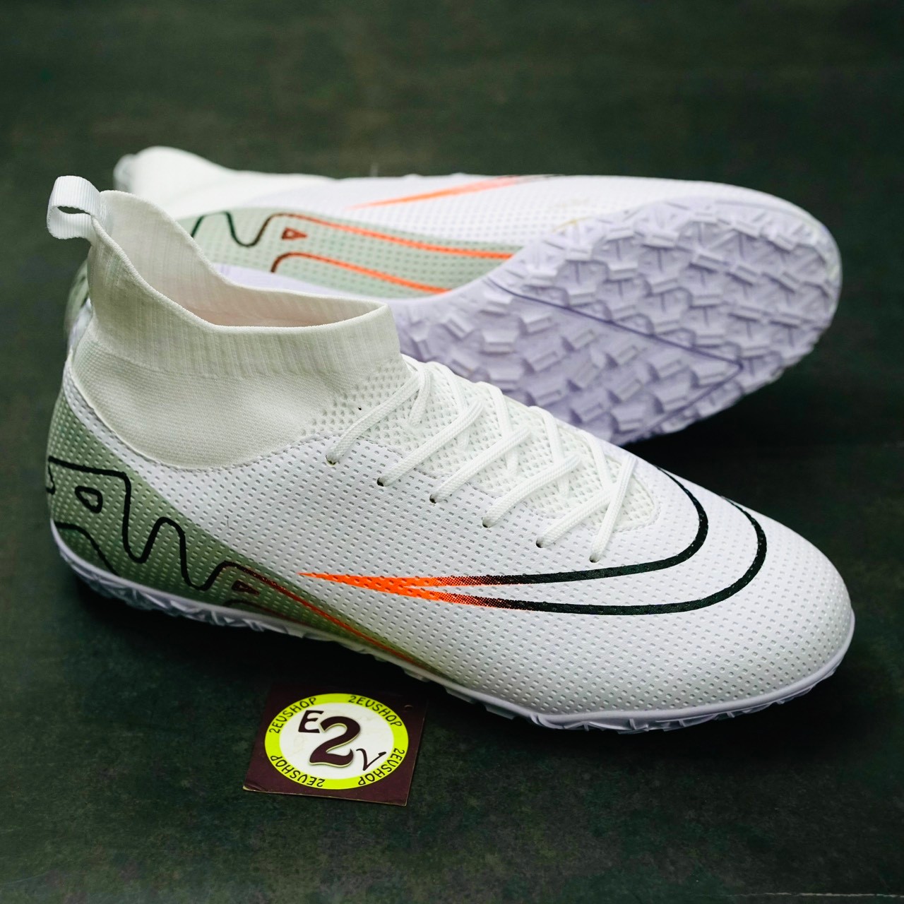 Giày Đá Bóng Nike Mercurial Vapor 15 Trắng Xám Cao Cổ