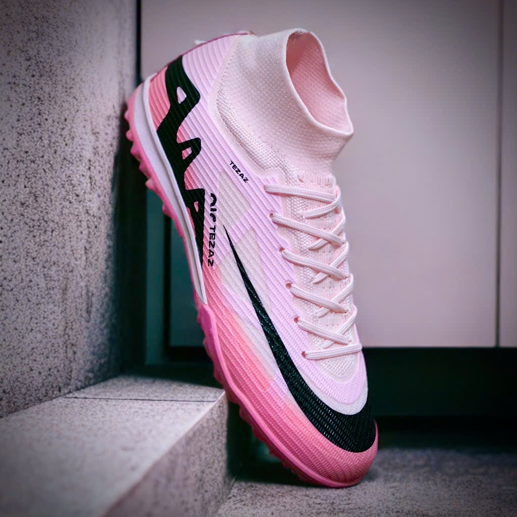 Giày Đá Bóng Nike Air Tezaz Superfly 9 Elite Black Pink Cao Cổ TF