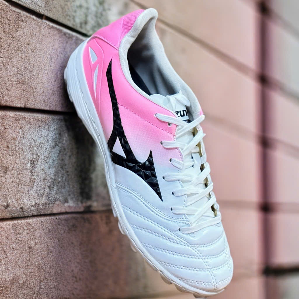 Giày Đá Bóng TF Mizuno Morelia Neo 4 Trắng Hồng