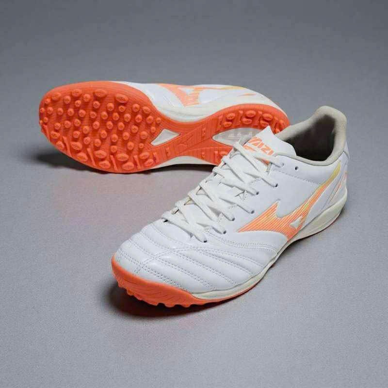 Giày Đá Bóng TF Mizuno Morelia Neo 4 Pro Trắng Cam