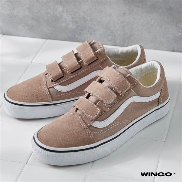WAFFLE SNEAKER OLD SKOOL V - STRAP FULL SUEDE DUSTY PINK