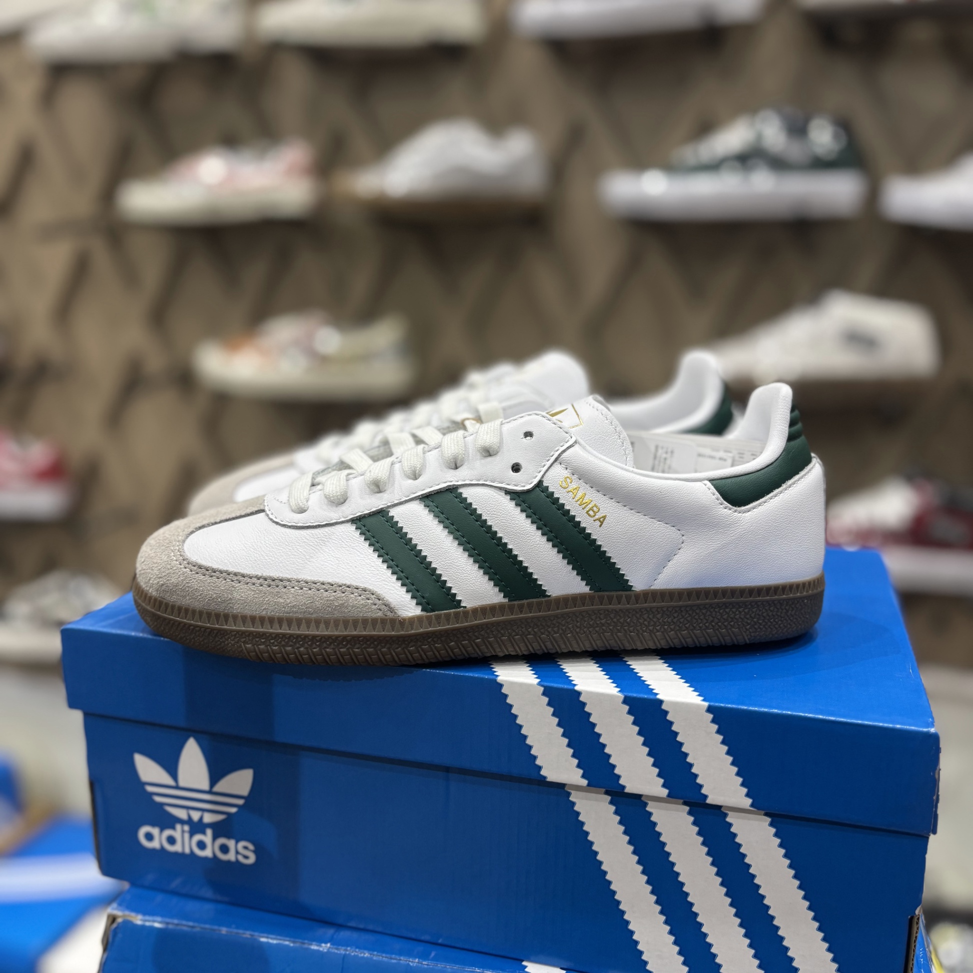 SAMBA OG CLOUD WHITE / COLLAGIATE GREEN / CLEAR GRANITE