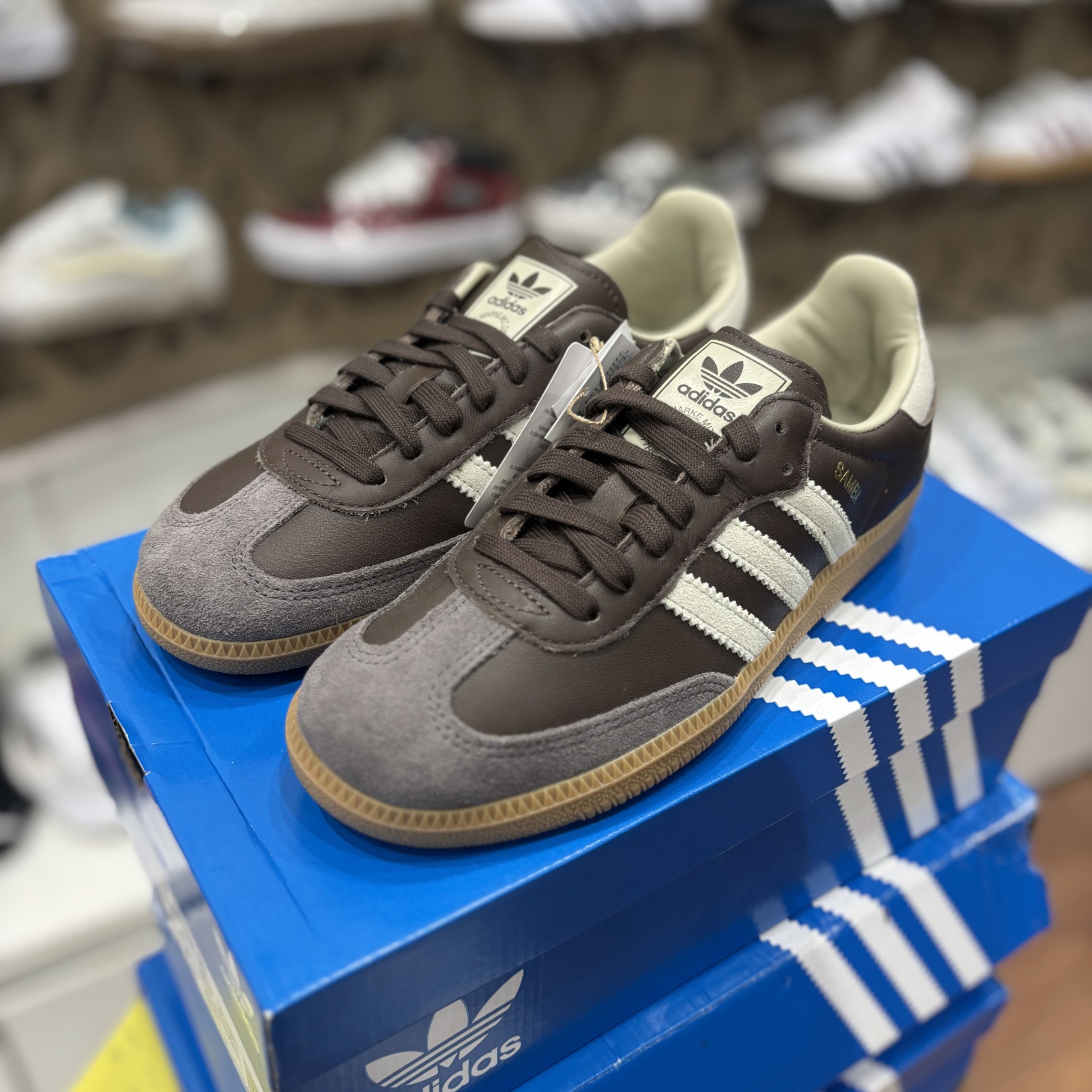 SAMBA OG BROWN / PUTTY GREY / GOLD METALLIC