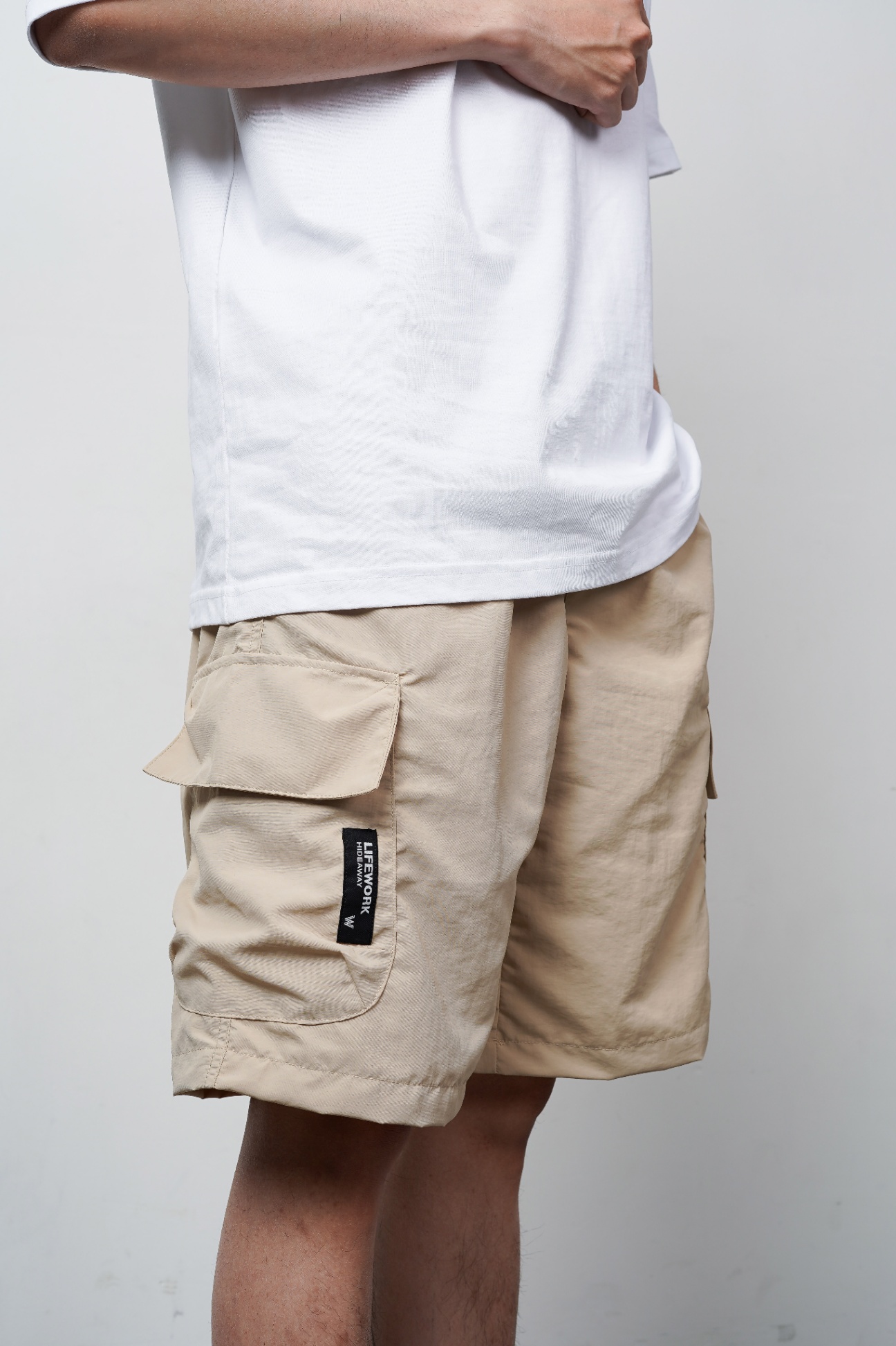 LIFE WORK CARGO SHORT BEIGE