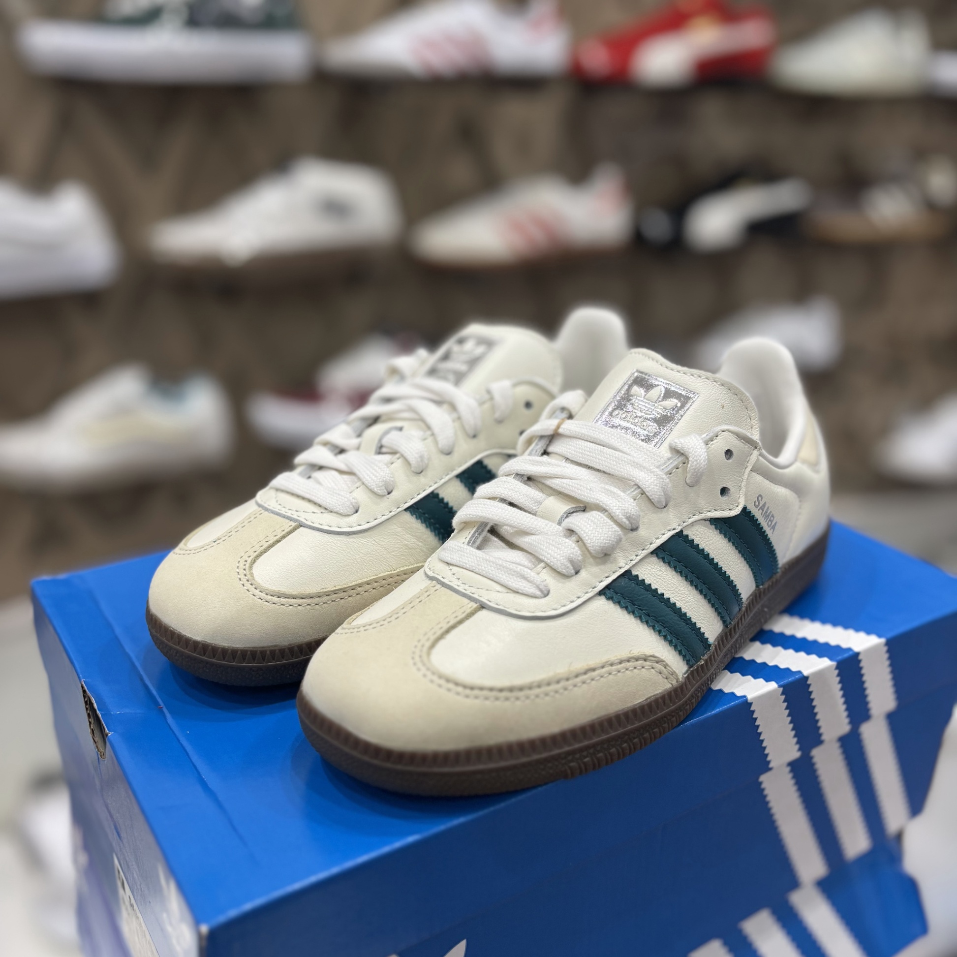 ADIDAS SAMBA OG CLOUD WHITE LEGACY TEAL