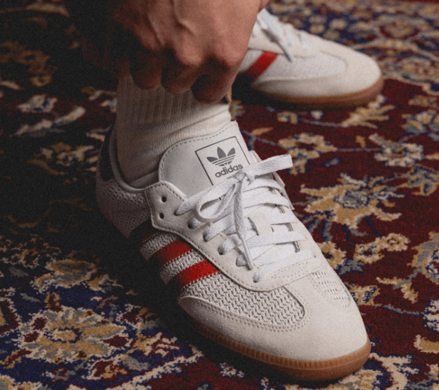 ADIDAS SAMBA OG CRYSTAL WHITE PRELOVED RED