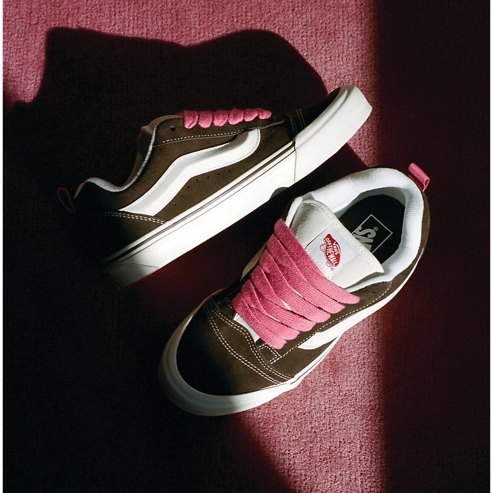 WAFFLE SNEAKER KNU SKOOL RETRO BROWN PINK