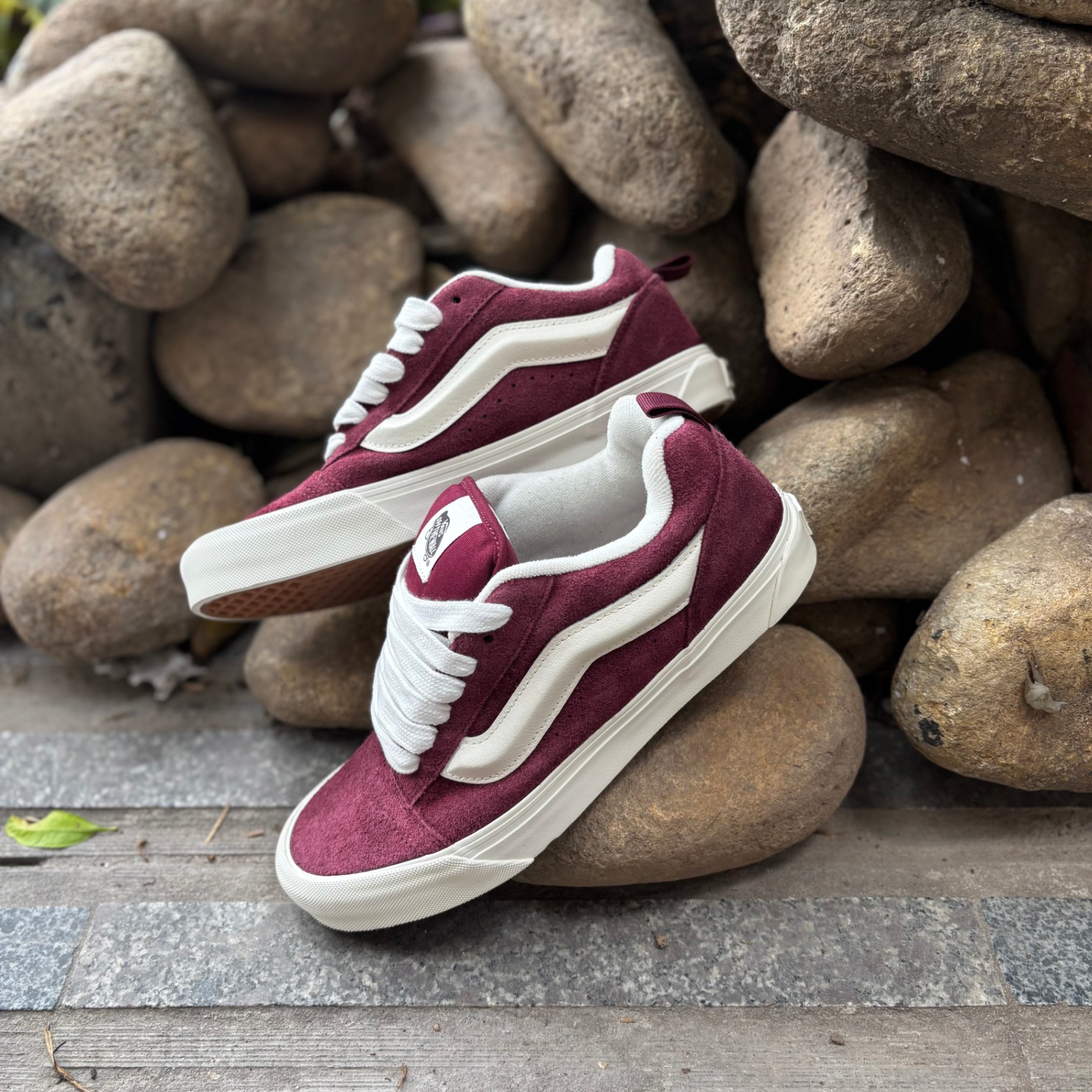 WAFFLE SNEAKER KNU SKOOL BORDEAUX