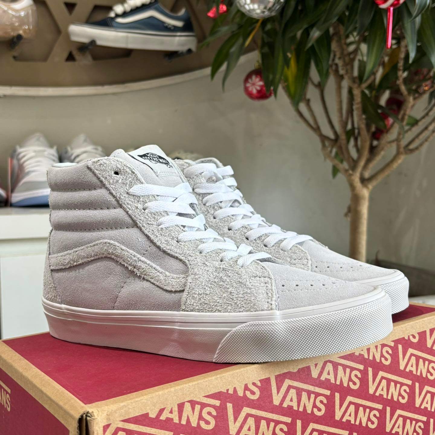 WAFFLE SNEAKER SK8 HAIRY SUEDE GREY