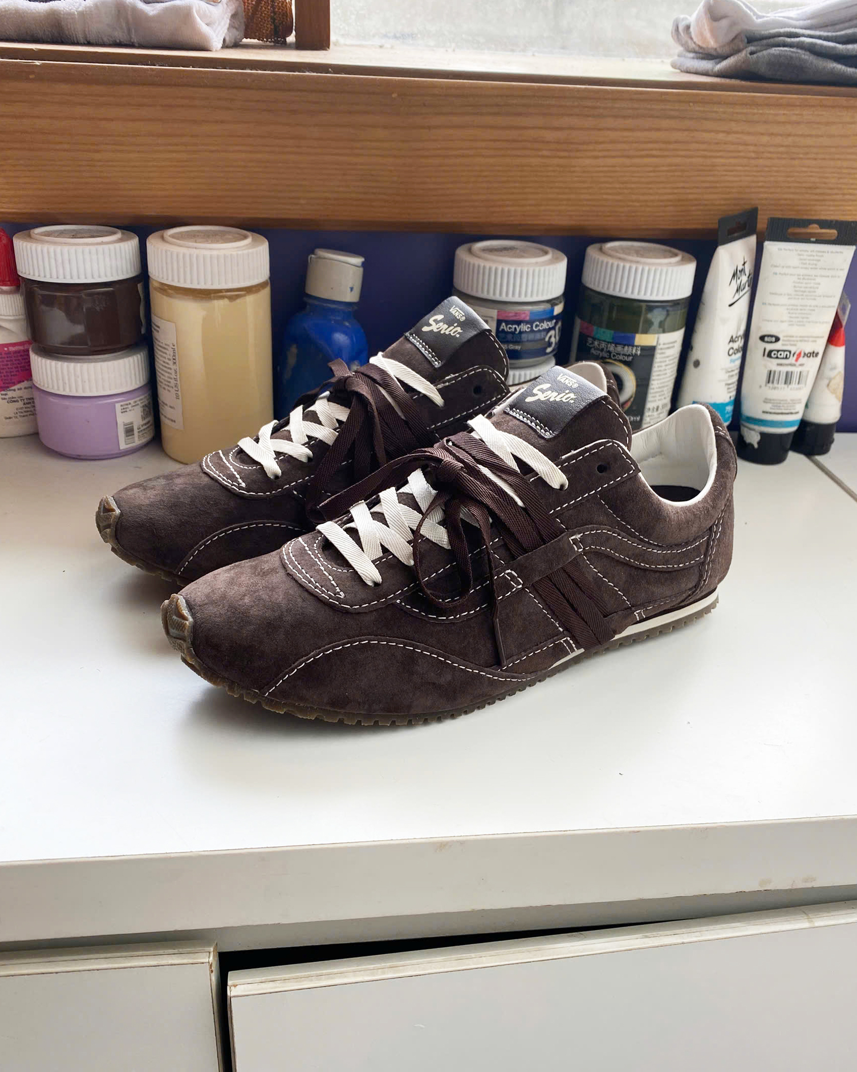 WAFFLE SNEAKER PREMIUM SUPER LOW PRO IN BROWN