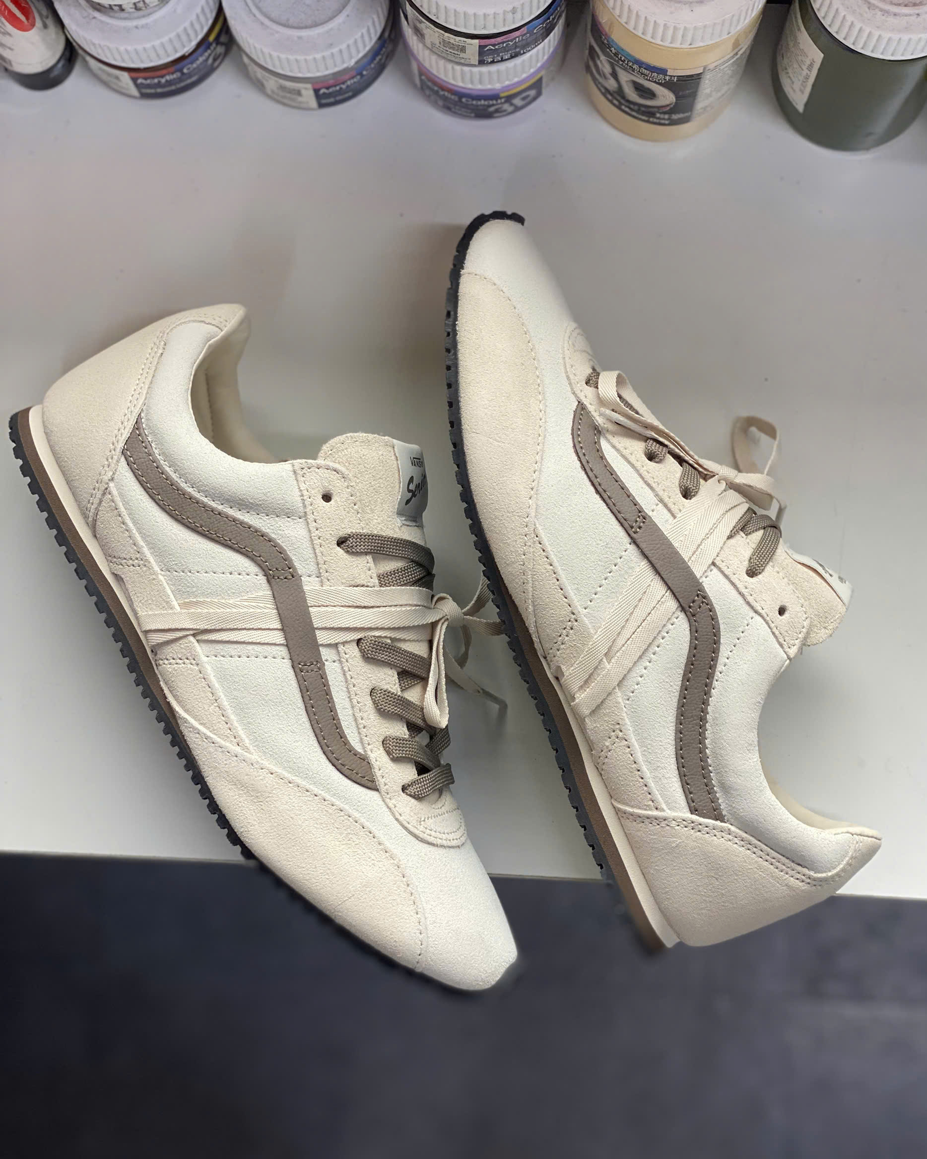 WAFFLE SNEAKER PREMIUM SUPER LOWPRO BROWN BEIGE