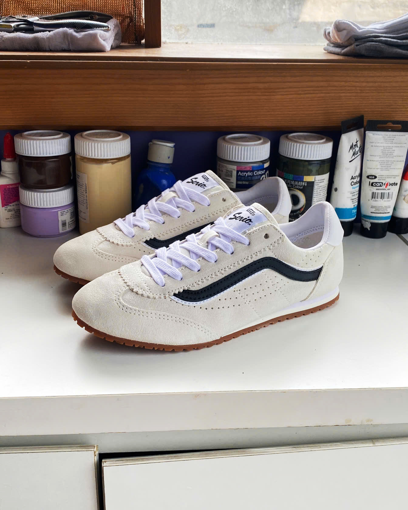 WAFFLE SNEAKER SUPER LOWPRO WHITE