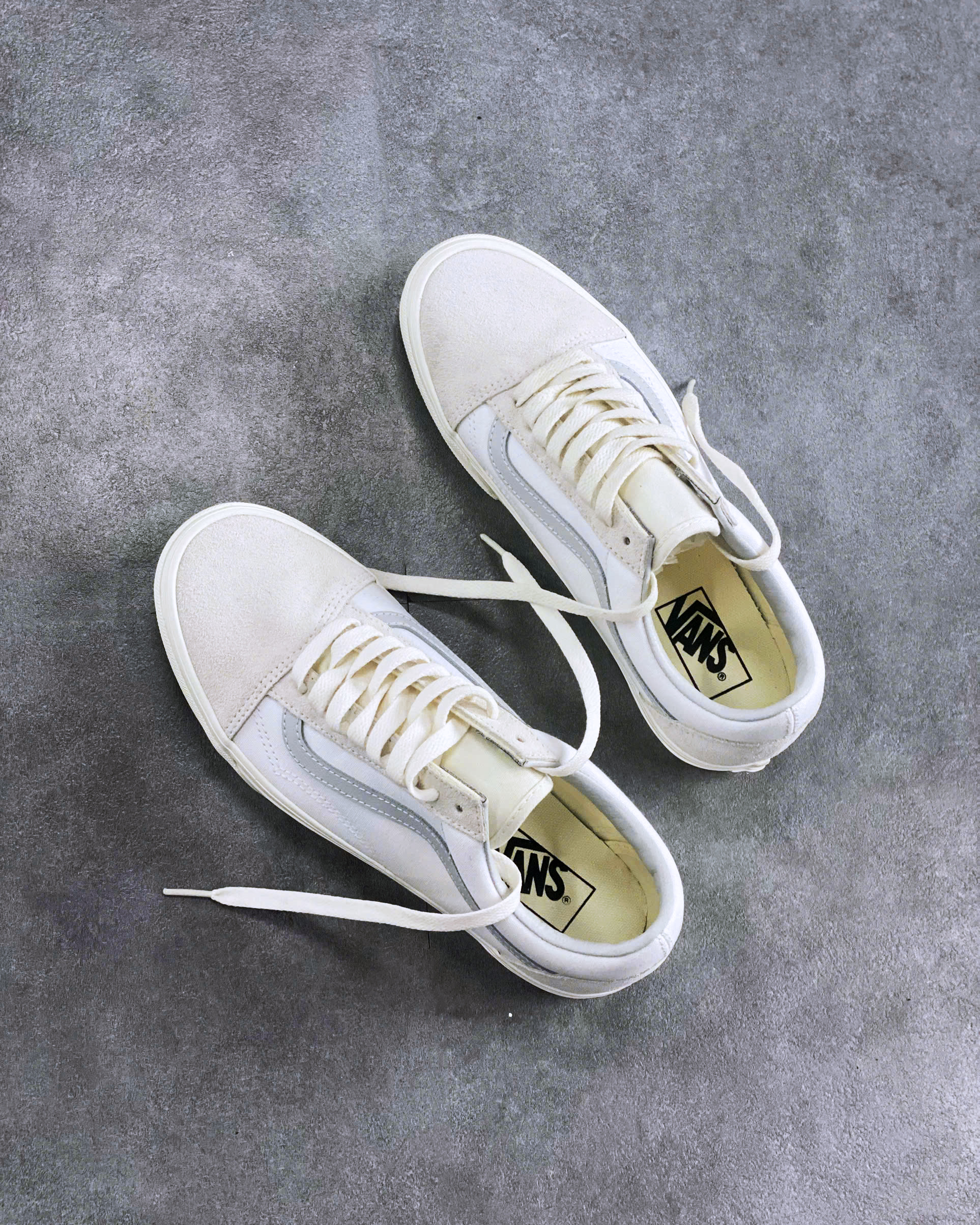 WAFFLE SNEAKER OLD SKOOL 2 TONE MARSHMALLOW WHITE