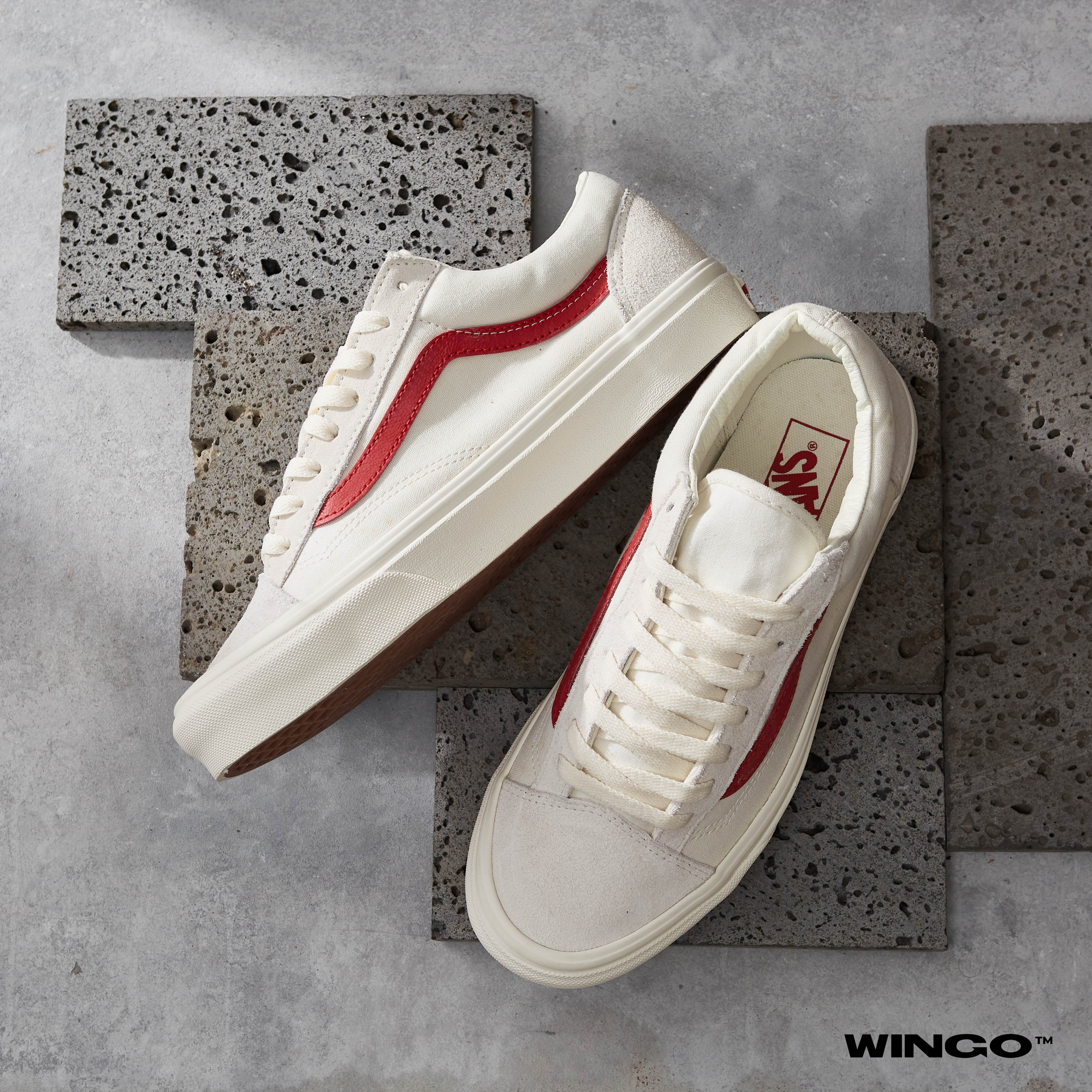 WAFFLE SNEAKER STYLE 36 RED / MARSHMALLOW
